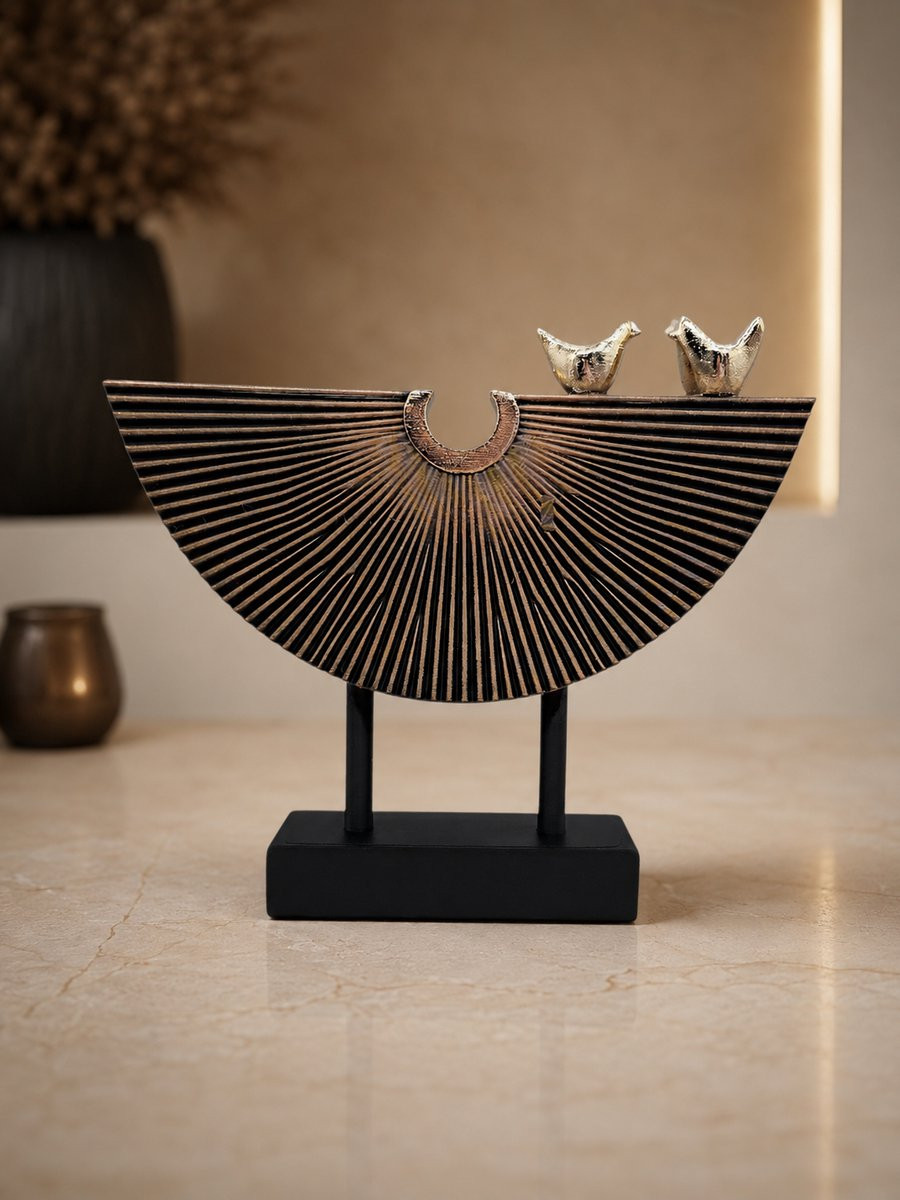 Luxury Layerzz Sunrise Birds Decoratief beeld Goud & Brons 3D geprint
