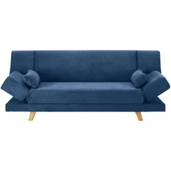 Schlafsofa Funky Blau Webstoff