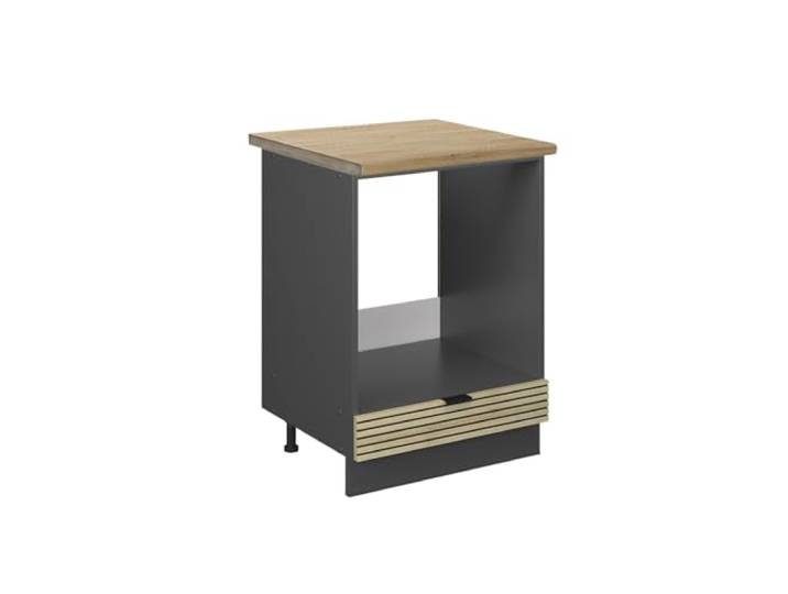 Vicco Herdumbauschrank Fame-Line, Eiche Paneel, 60 cm