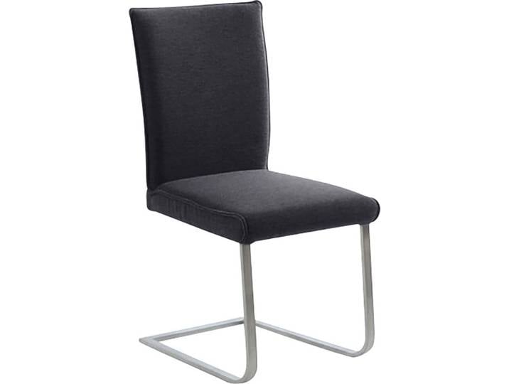 Freischwinger, Edelstahl, Blau, 47×62×99 cm, Sattlernaht, Modern, K+W Komfort&Wohnen