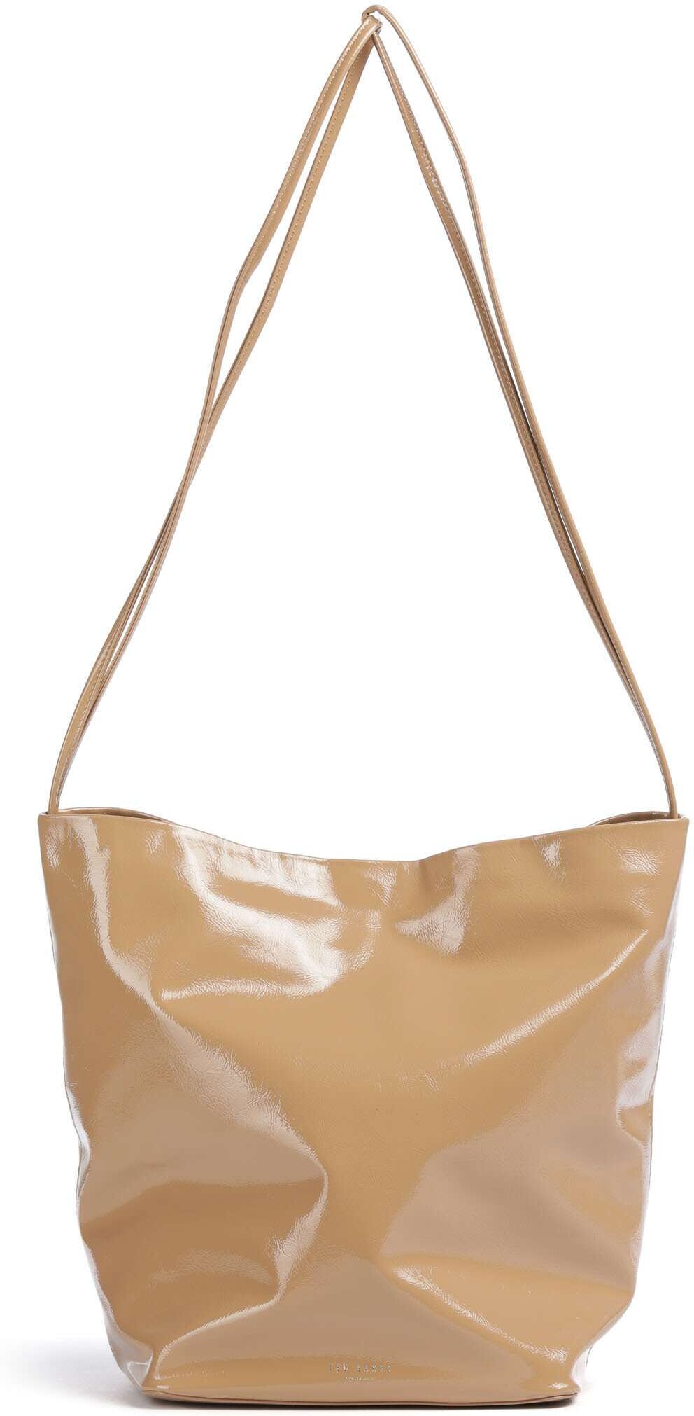 Ted Baker Kamilaa Beuteltasche aus Leder, braun