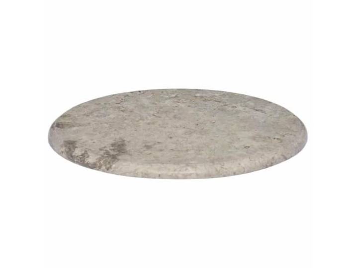 KLGBNCVE Marmor Tischplatte Grau Ø50x2,5 cm Robust, feucht abwischbar, für Esszimmer, Küche, Garten, natürliche Farbabweichungen möglich