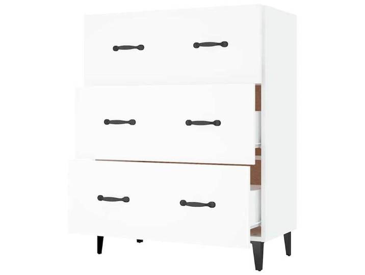Commode intérieur - Blanc - Buffet Armoire base - blanc 69 5x34x90 cm - bois d'ingénierie LL1178