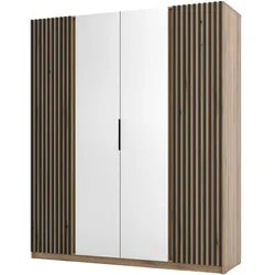 DREHTÜRENSCHRANK Kaya 200/62/239 4-Türig mit zwei Spiegel