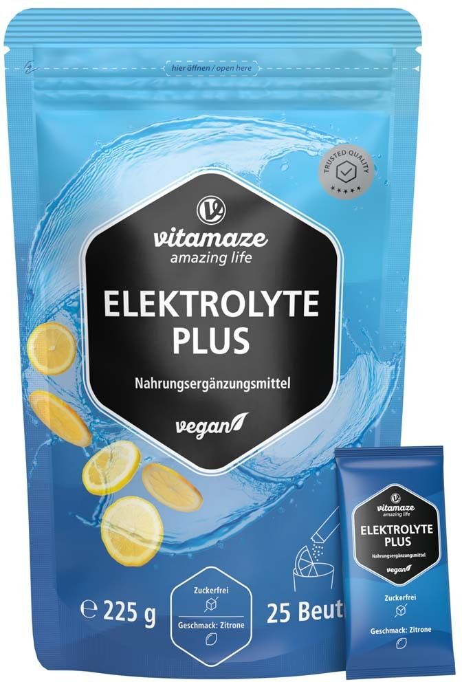 vitamaze Elektrolyte Plus Vitamin C+B-Vitamine Zitrone Plv. 25x9 g Pulver