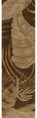 Domani Camila Mocha Tropics Hand-tufted Wool Area Rug