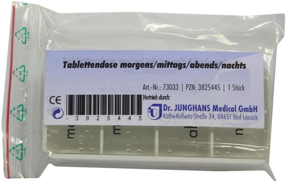 Tablettendose morgens/mittags/abends/nachts