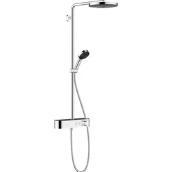 Brause-System Hansgrohe Pulsify 260 1jet Handbrause, Kopfbrause Ø 260 mm und Thermostat chrom