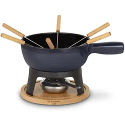 La Fonderie 1890 Mont Joux, Fondue Set, Blau, Schwarz