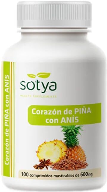 Sotya CORAÇÃO DE ABACAXI COM ANIS 100 Comprimidos Mastigáveis