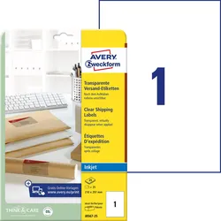 AVERY Zweckform Folien-Versandetiketten 210,0 x 297,0 mm