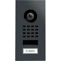 DoorBird D1101V Unterputz IP Video Türsprechanlage Anthrazitgrau, Edelstahl, pulverbeschichtet, seidenmatt