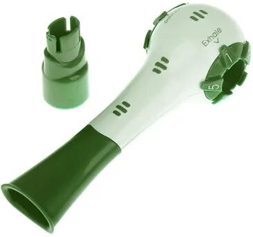 Multisell Products Hub Adjustable Resistance Breathing Trainer For Lung Strength And Endurance green