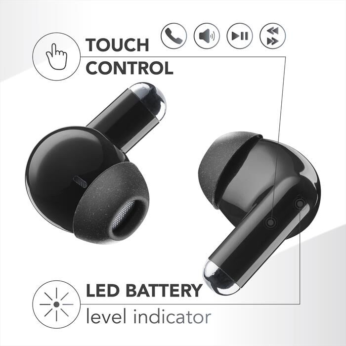 MUSIC SOUND Auricolare Bluetooth In-ear Drift-nero