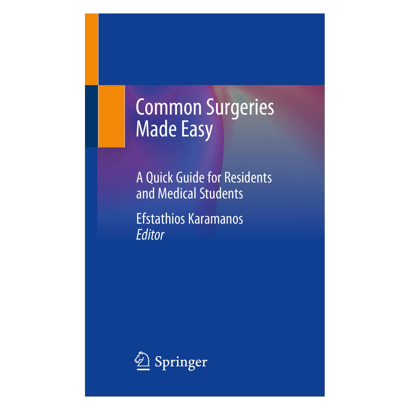 Springer Common Surgeries Made Easy (Englisch, Softcover, Efstathios Karamanos) (56126987)