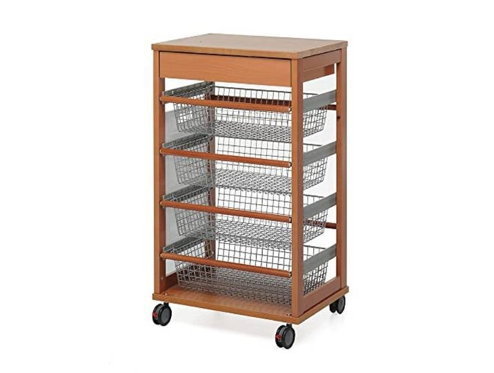 Foppapedretti 9900386006 IlVerduriere küchenwagen, Holz, walnuss