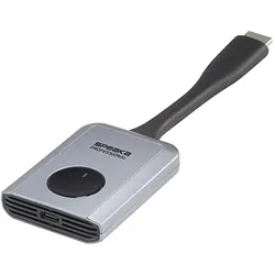SpeaKa Professional SP-WTR-400 HDMI-Funkübertragung (Set) 30 m 2.4 GHz, 5 GHz 19 (30 m, HDCP), Wireless Transmitter, Grau