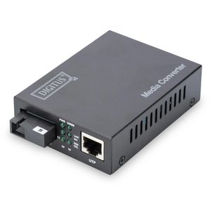 Digitus Medienkonverter DN-82123, 1 Gbit/s SC-Simplex auf RJ45, Singlemode