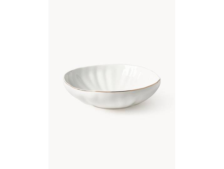 Assiettes creuses en porcelaine Sali, 2 pièces
