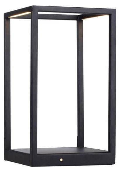 Paul Neuhaus Moderne Tafellamp Zwart Metaal en Glas