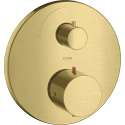 hansgrohe AXOR Starck Thermostat Unterputzmodell mit Absperrventil, 10700950, Farbe: Brushed Brass