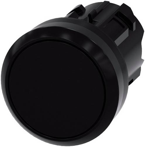 Siemens 3SU10000AA100AA0 3SU1000-0AA10-0AA0 Druckschalter Betätiger flach, Frontring Kunststoff Schwarz 1St.