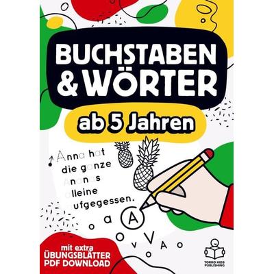 Vorschulheft - Buchstaben schreiben lernen ab 5 Jahren, Taschenbuch von TORRO Kids Publishing, Bookmundo Direct, 978-94-036-0405-3