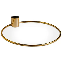 Kerzenleuchter Ring Eisen Gold M (Medium)