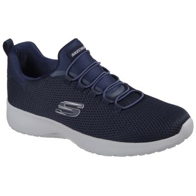 Slip-On Sneaker SKECHERS "DYNAMIGHT", Herren, Gr. 41, Textil, blau (navy), Schuhe, Slipper, Sneaker mit Memory Foam, Topseller
