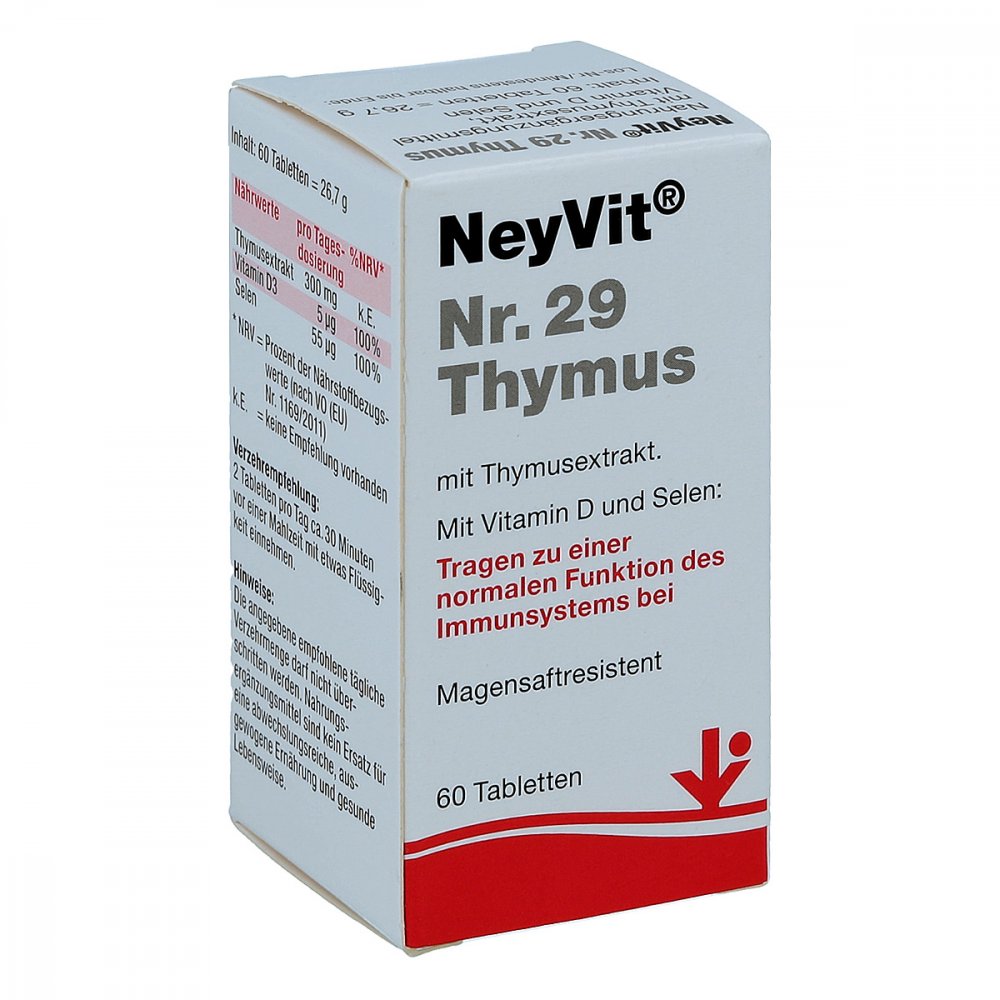 vitOrgan Arzneimittel GmbH Neyvit Nummer 2 9 Thymus magensaftresistente Tabletten 13421217