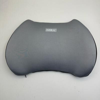 Inspire Select ComfortAlign Memory Foam Seat Cushion & Lumbar Support Pillow Breathable Office & Home Back Relief Pad gray