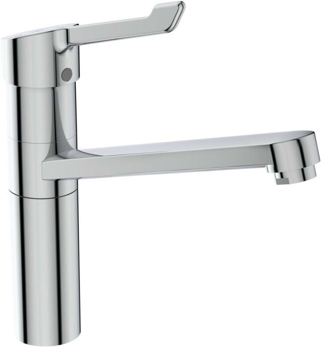 Ideal Standard Küchenarmatur BC137AA schwenkbar, ergonomischer Langhebel 132 mm, verchromt