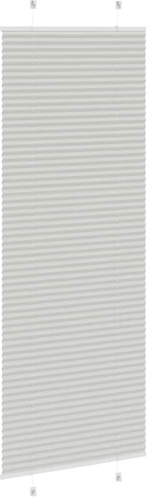 vidaXL Store plissé gris clair 70x200 cm largeur du tissu 69,4 cm