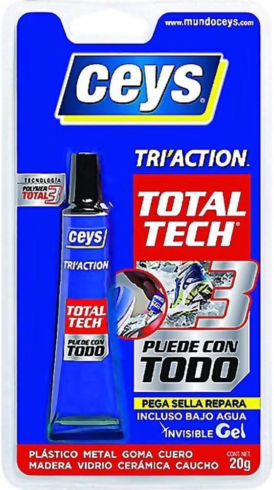 Ceys Total Tech Triaction Sellador Y Adhesivo Multiuso Azul Talla Única Unisex