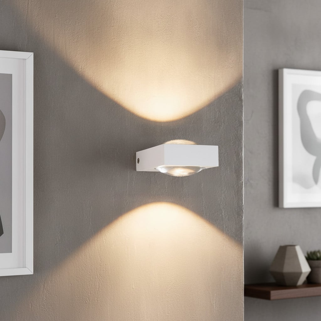 Artdelight Led muurspot Jena wit 2x3W 2700K warm wit