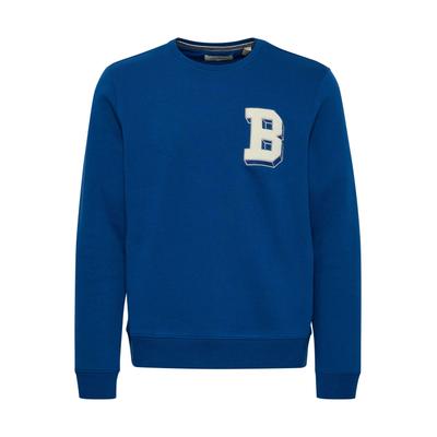 Rundhalspullover BLEND "Rundhalspullover BHSweatshirt", Herren, Gr. XXL, blau (estate blau), Obermaterial: 50% Baumwolle CO. 50% Polyester PES., Pullover Rundhalspullover