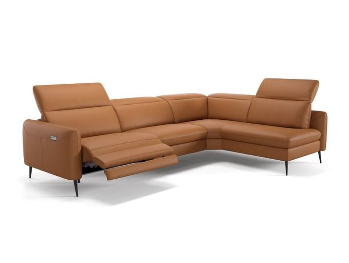Leder Wohnlandschaft MESSINA Luxus Ecksofa Eckgarnitur Polsterlandschaft