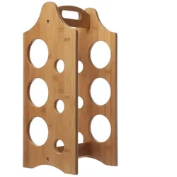 MARELIDA Weinregal für 6 Flaschen Flaschenregal für Weinflaschen Holzregal H. 47cm