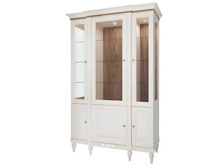 Xlmoebel Glasvitrine Eleganter Vitrinenschrank mit Glasfront für stilvolle Präsentation (Vitrine) Hergestellt in Europa
