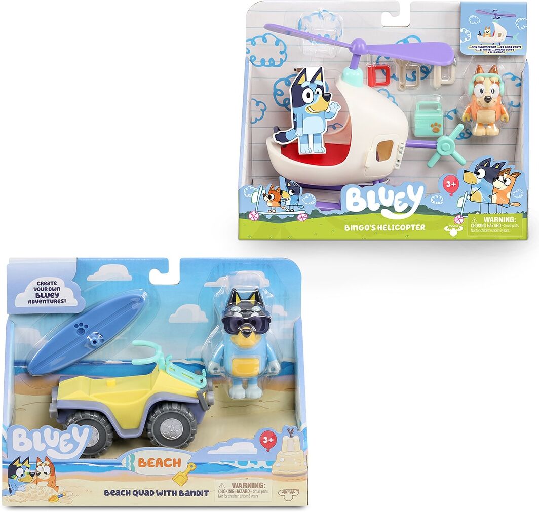 Bluey Veiculo com Figura Famosa - Artigo Sortido. Envio realizado de forma aleatória.