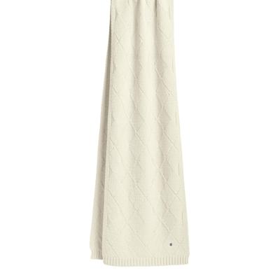 Schal BURLINGTON "Argyle Accent", Damen, Gr. onesize, woolweiß (2060), Modetücher Schal