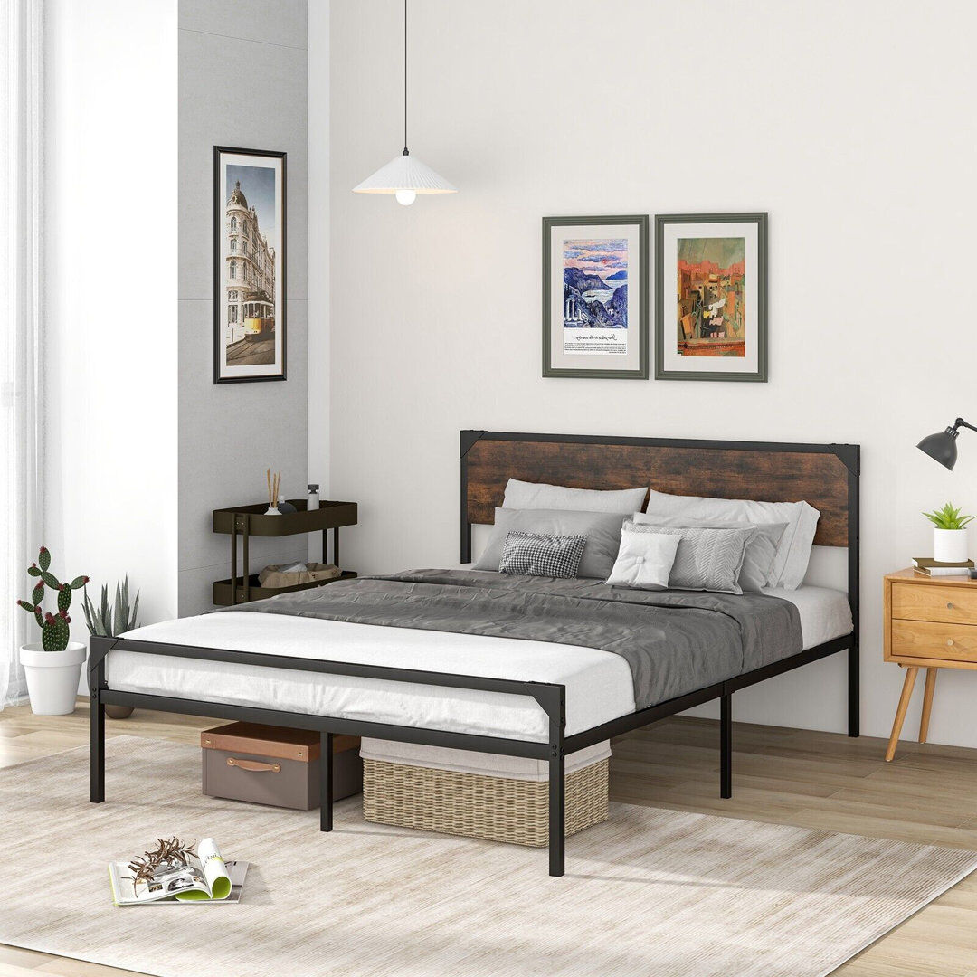 Borough Wharf Awalt Bed Brown 160 x 220 cm