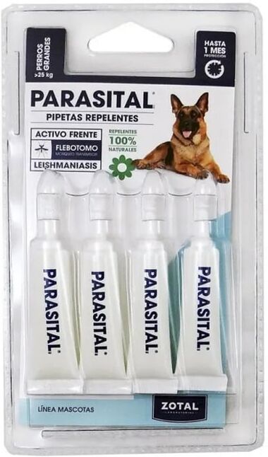 Zotal Parasital Pipetas Repelentes Perros Grandes 4 Uds