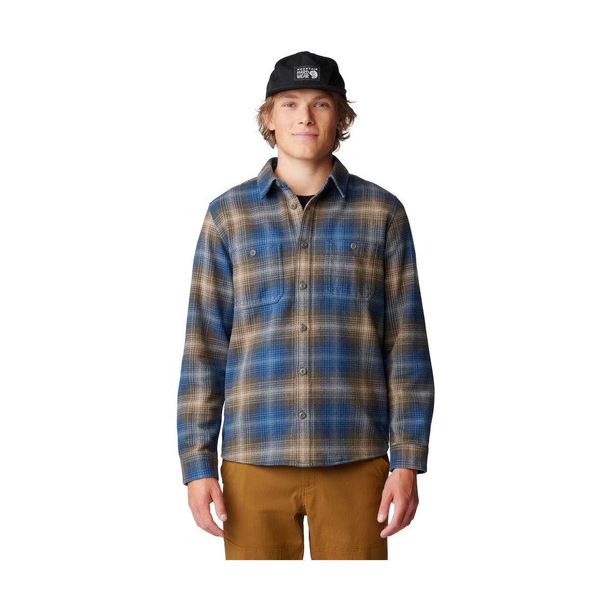 Mountain Hardwear Plusher Long Sleeve Shirt ridgeline ombre buffalo check print (203) L 191599-203-L