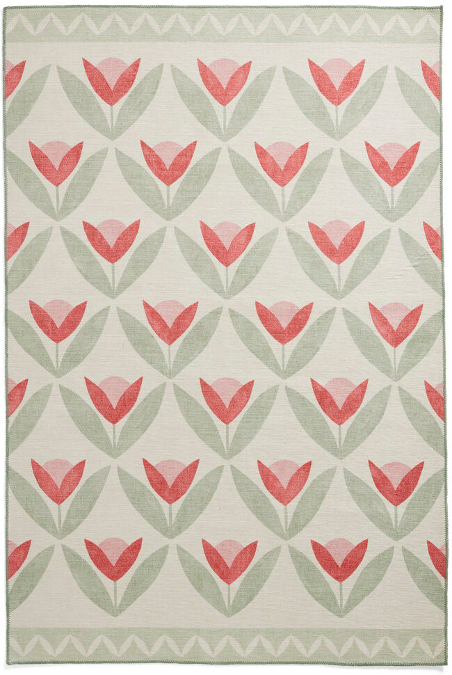 Scion Living Scion Rectangle Floral Area Rug Blush Rectangle 120 x 170 cm