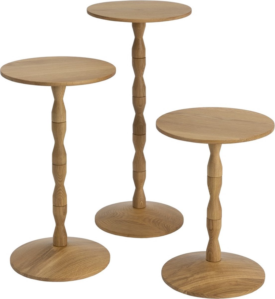Design House Stockholm Pedestal tafel eiken door Matti Klenell