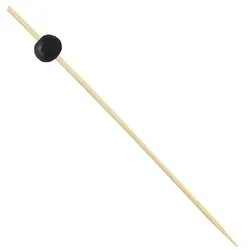 MONOUSO - Fingerfood Spießee "Big Ball" Schwarz 12,5cm in Schachtel (100 Stück)