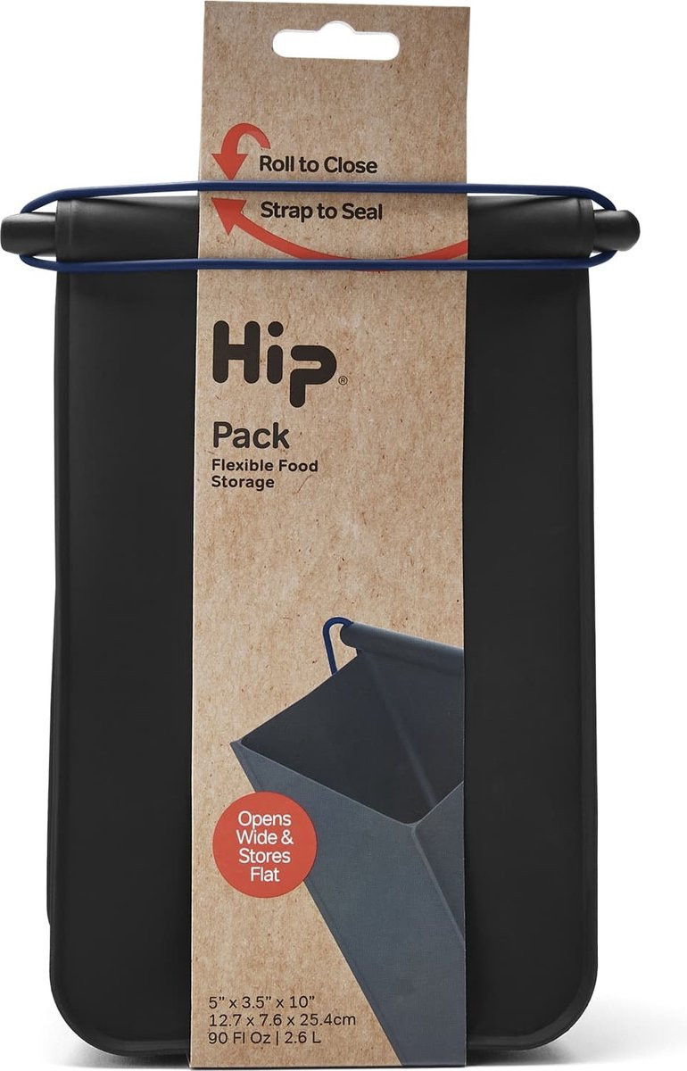 HIP Pack Medium Herbruikbare Lunchzak Zwart