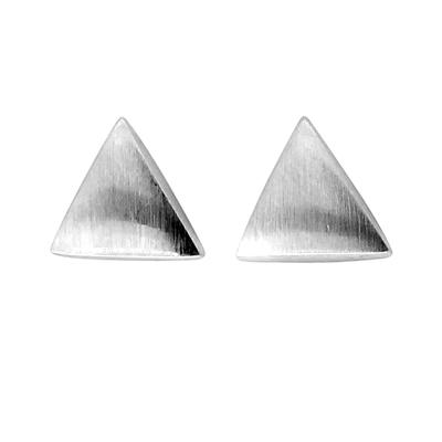 Paar Ohrstecker FIRETTI "Schmuck Geschenk Silber 925 Ohrschmuck Dreieck", silber (silberfarben), Ohrringe, Damen, Silber 925 (Sterlingsilber)
