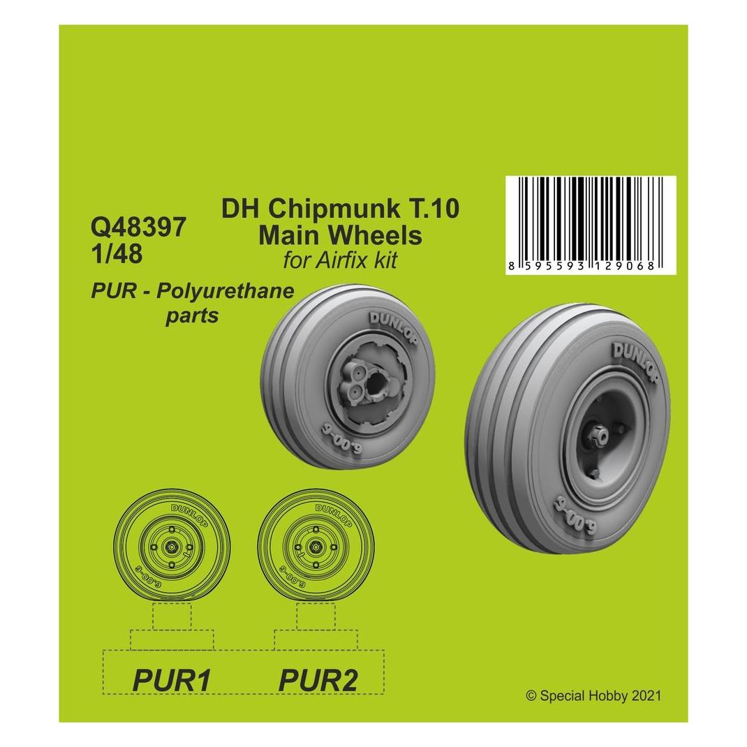 CMK DH Chipmunk T.10 Main Wheels (129-Q48397)